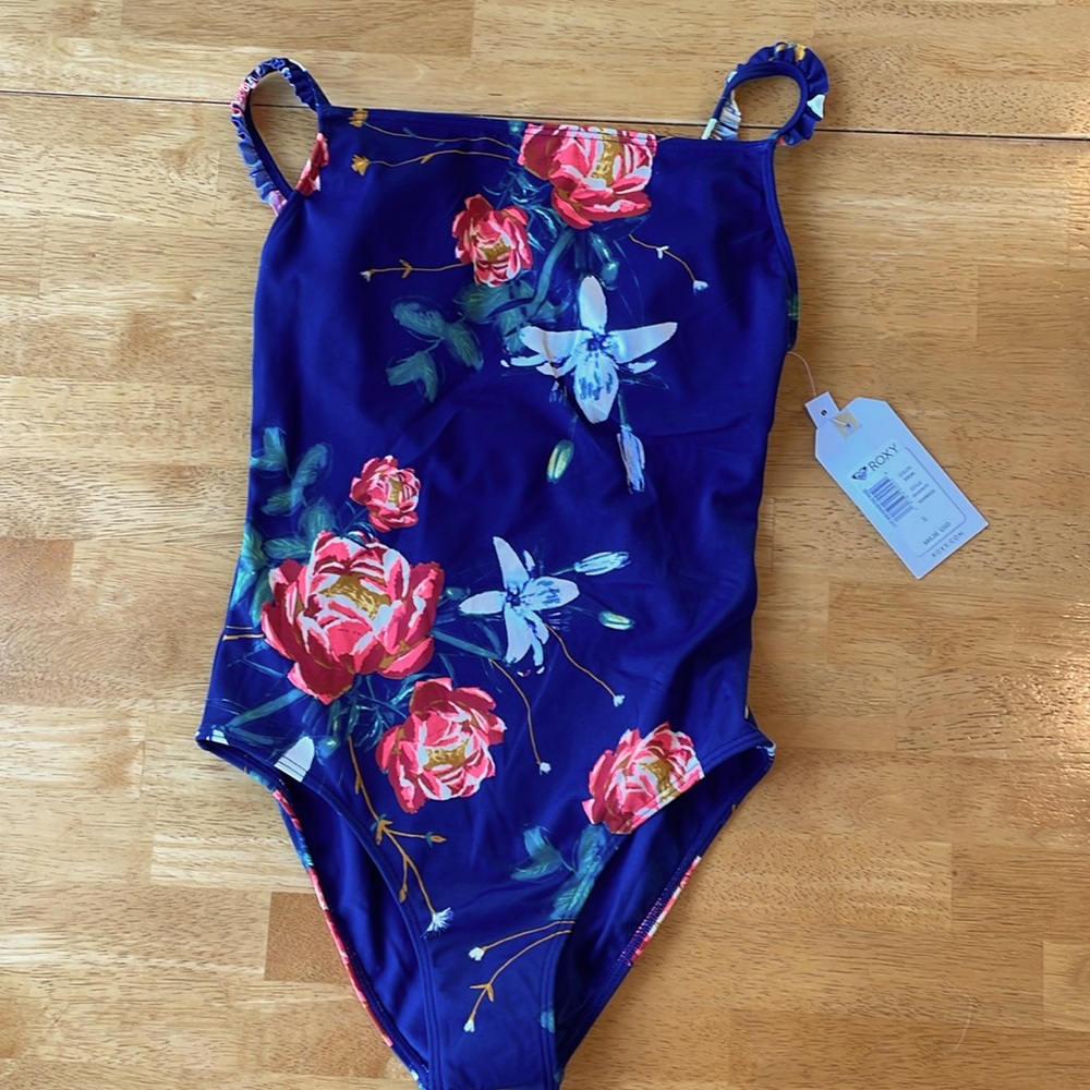 ROXY LOVE & KARMA ONE PIECE FLORAL SWIMSUIT NWT